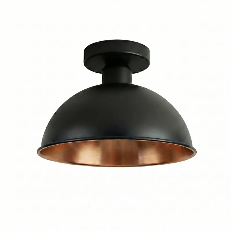 Retro Tresenleuchte Unterputz – Vintage Industrie Deckenlampe | Ø 21cm | E27 ~3573
