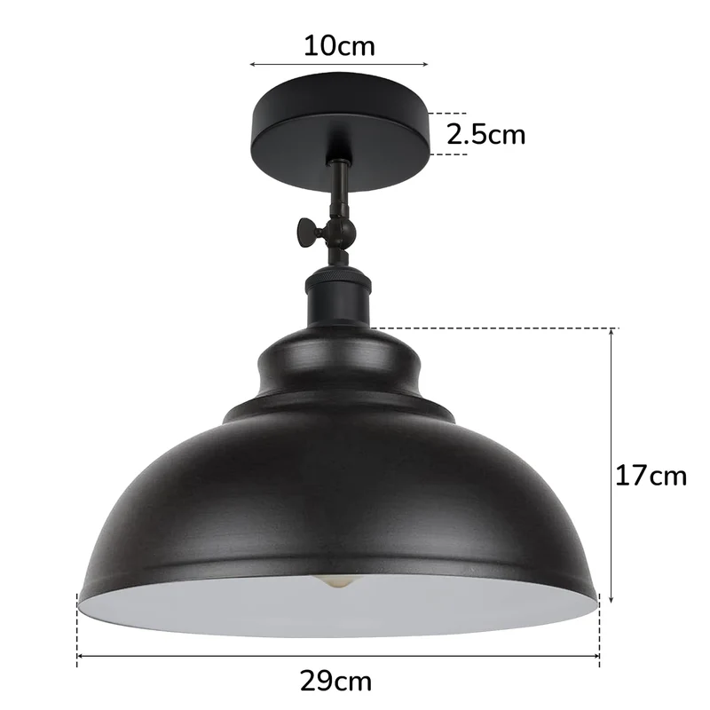 Schwarze Deckenleuchten verstellbar Vintage Deckenlampe~3259