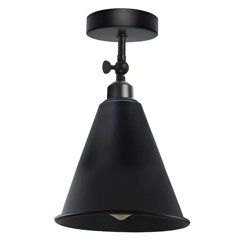 Schwarze Deckenleuchten verstellbar Vintage Deckenlampe~3259