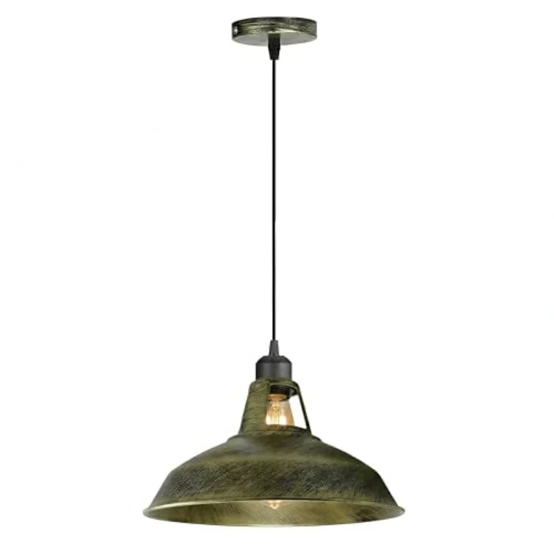 Retro Industrial Pendelleuchte mit 30cm Metall-Schirm ~3567