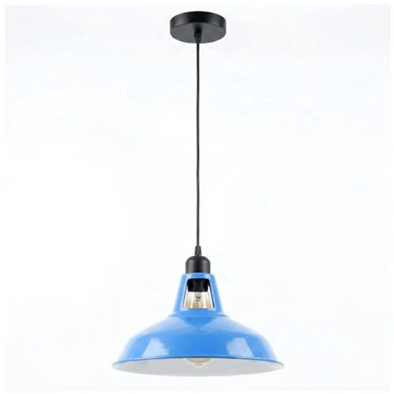 Retro Industrial Pendelleuchte mit 30cm Metall-Schirm ~3567