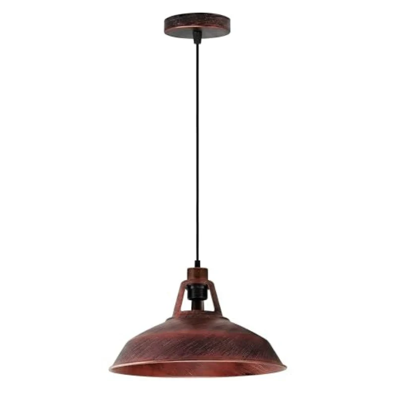 Retro Industrial Pendelleuchte mit 30cm Metall-Schirm ~3567