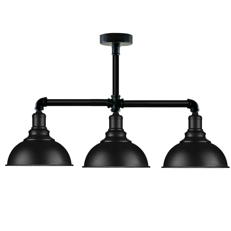Industrie Agunnaryd Steampunk Lampe Schwarz ~3563