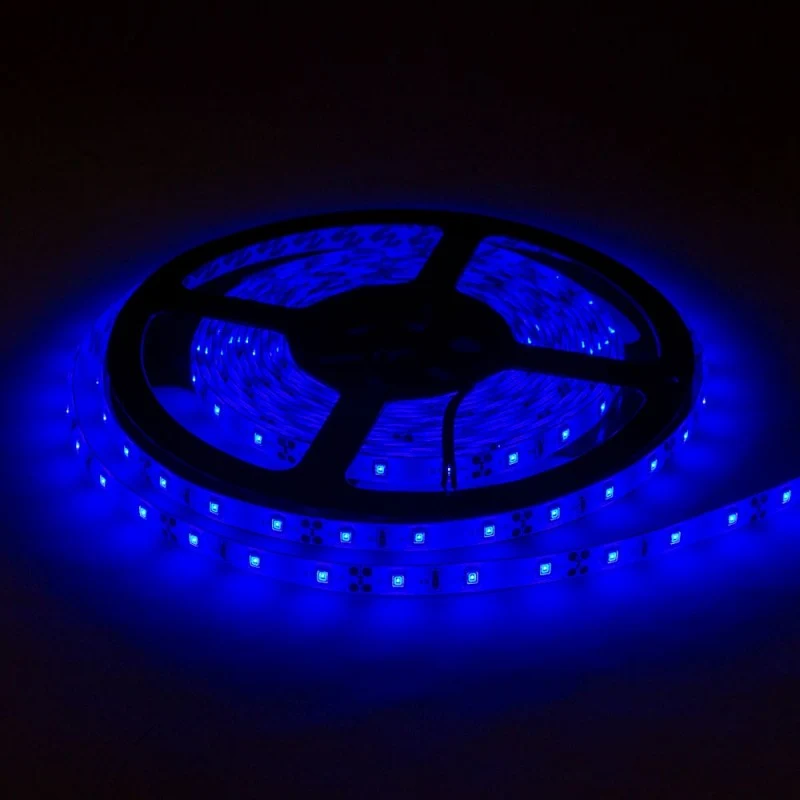 LED-Streifen, 24W, 12V, 60 LEDs/m, IP54, 5m, blau