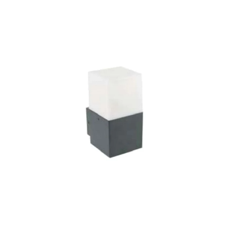 LED Wandleuchte E27, Gartenleuchte, IP44, graphit