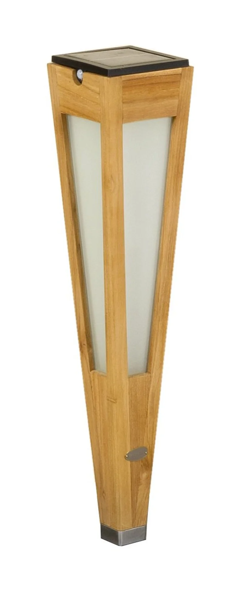 Les Jardins Solar-Fackel Tecka Tuarek H 52cm aus Teakholz