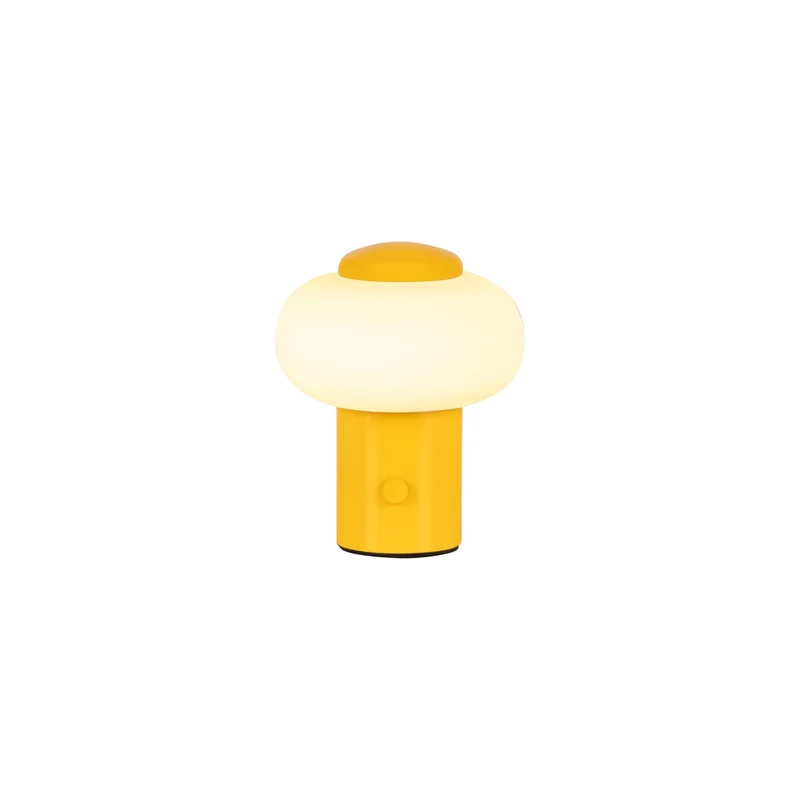 LED-Tischlampe Gustav mit Akku, per Touch dimmbar Schirmhöhe 4cm
