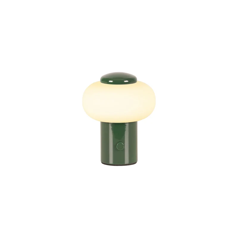 LED-Tischlampe Gustav mit Akku, per Touch dimmbar Schirmhöhe 4cm