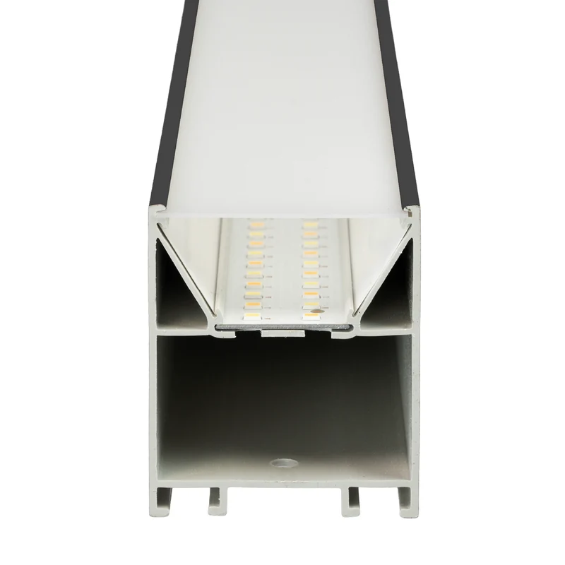 LED Büro-/Tresenleuchte, in Schwarz, 120 cm, 40W, 4800 lm, 3000-6500 K (CCT), EAGLERISE Netzteil
