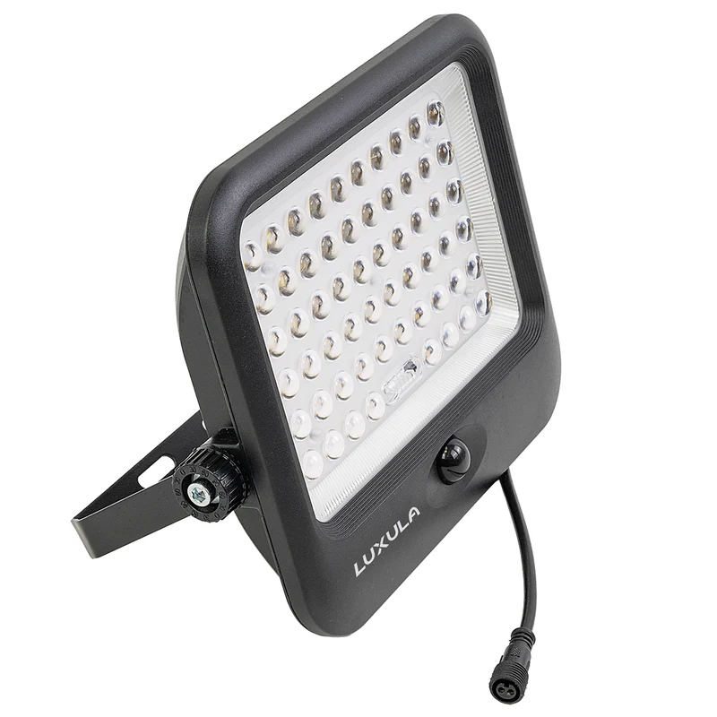 Solarstrahler, LED-Fluter, Solar mit Akku, PIR, 20W, 4800lm, 3CCT, IP65, schwarz