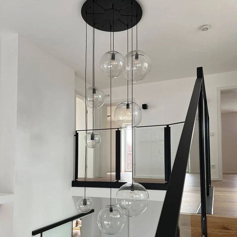 s.luce Orb Glaskugel Galerieleuchte Aufhängung 500cm Weiß