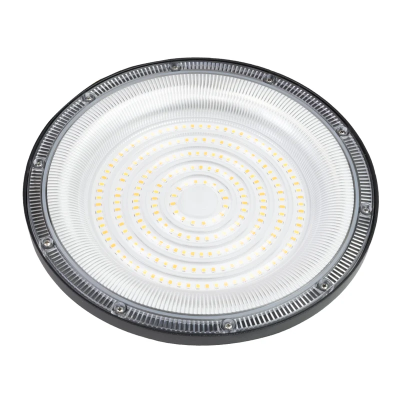 LED-HighBay, UFO, schwarz, 100 W, 10000 lm, 3CCT 3000-6500 K (warm-, neutral-, kaltweiß), IP65