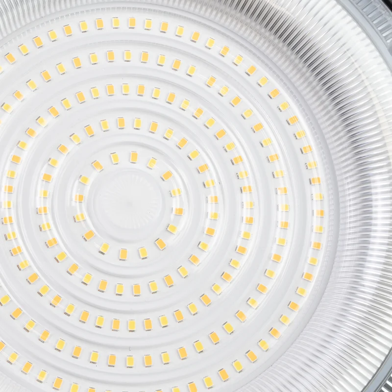 LED-HighBay, UFO, schwarz, 100 W, 10000 lm, 3CCT 3000-6500 K (warm-, neutral-, kaltweiß), IP65