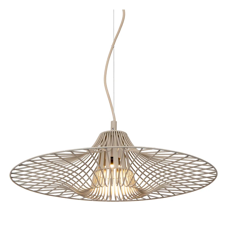 Pendelleuchte Ellis 2-flammig Taupe 120cm