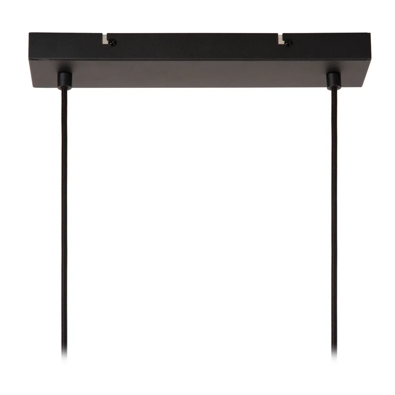 Pendelleuchte Maya 4-flammig mit Baumwollschirmen höhenverstellbar Beige 107cm