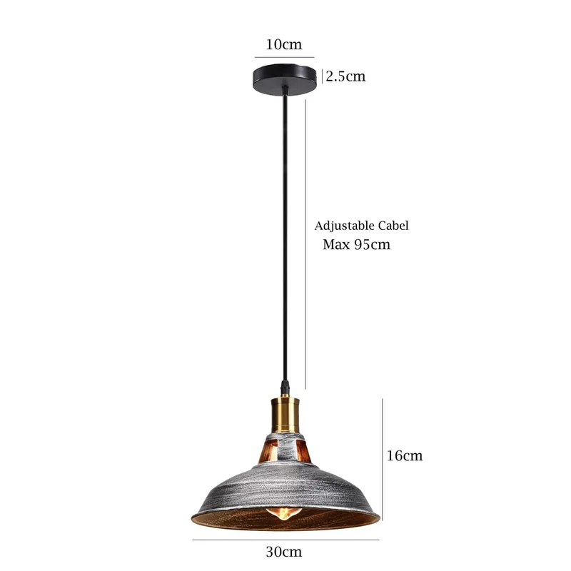 3er set Retro einzel Pendelleuchten für Billardtische ~3493