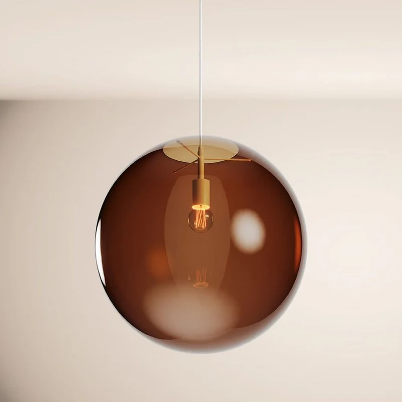 s.luce Orb Glaskugel Pendelleuchte Aufhängung 150cm Weiß