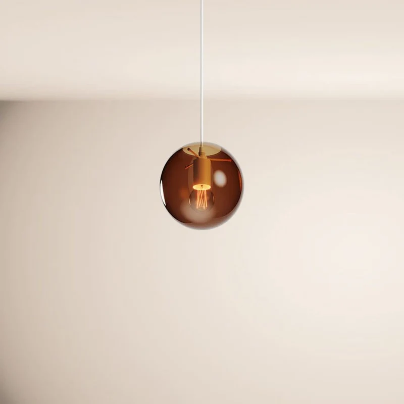 s.luce Orb Glaskugel Pendelleuchte Aufhängung 150cm Weiß