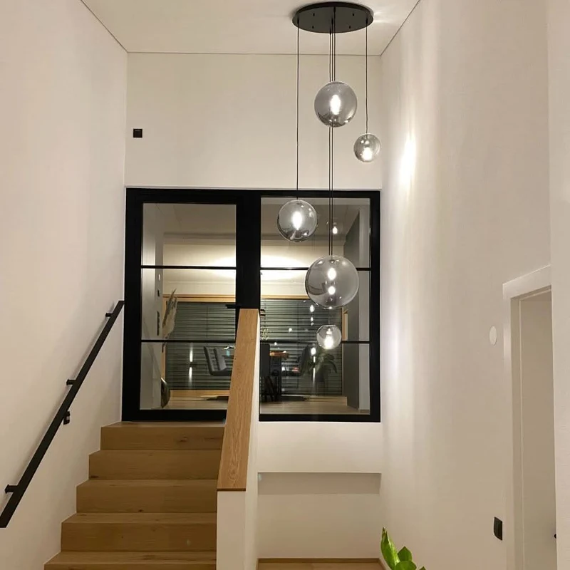 s.luce Orb Glaskugel Pendelleuchte Aufhängung 150cm Weiß