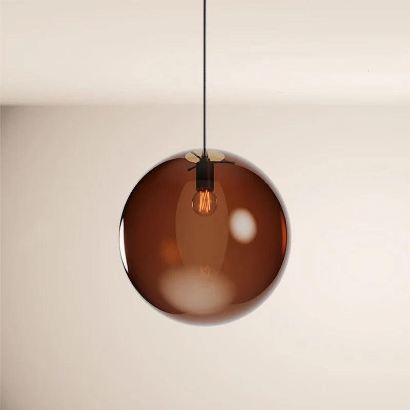 s.luce Orb Glaskugel Galerieleuchte 500cm Aufhängung Schwarz