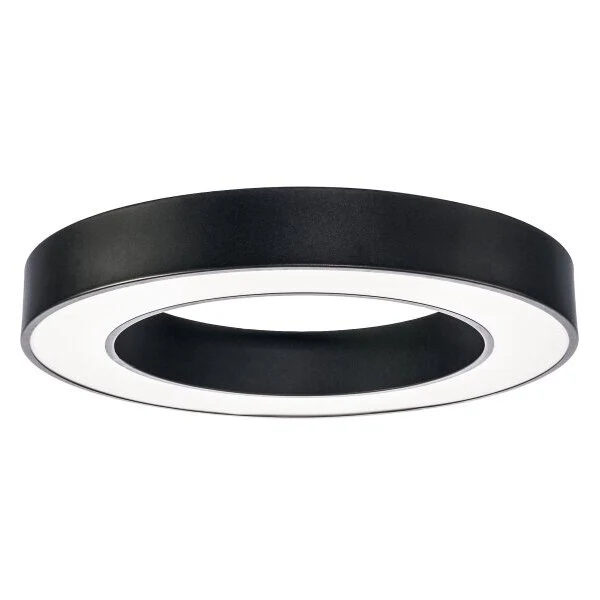 LED-Deckenleuchte, 64 W, 4800 lm, rund, schwarz, 2700 K