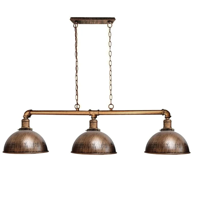 Ketten Hängelampe 3-flammig – Vintage Industrie Billardlampe | Ø21cm | E27 ~3543
