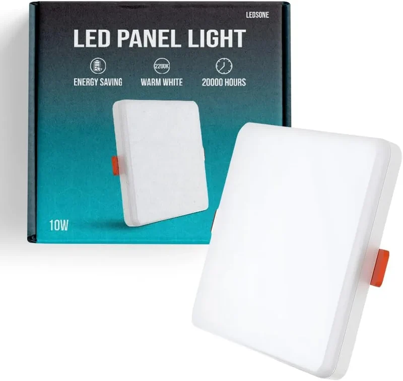 LED Ultraflaches Deckenpanel Einbau Rund & Quadratisch Kaltweiß ~3490