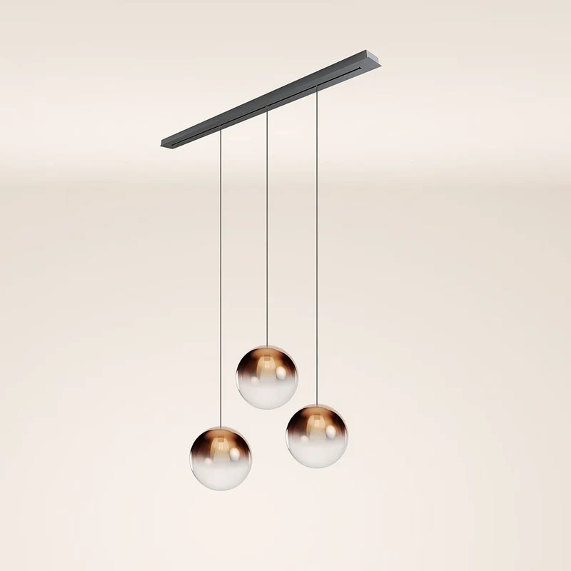 s.luce Orb Esstischleuchte 3-flammig 160cm Ø 3x40