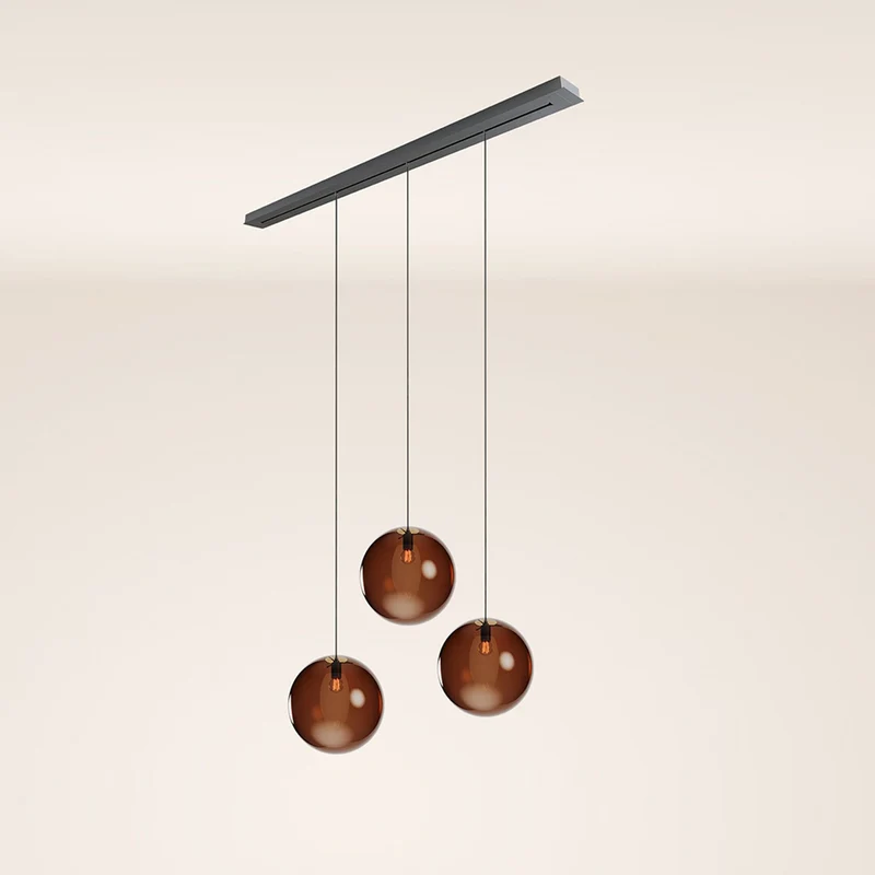 s.luce Orb Esstischleuchte 3-flammig 160cm Ø 3x40