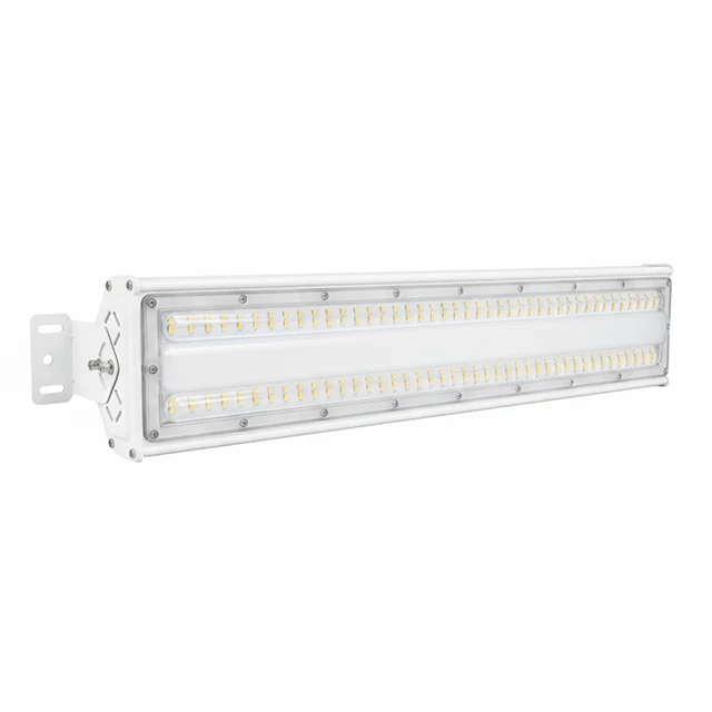 LED-Hallenleuchte, linear, 100 W, 12000 lm, 5000 K (neutralweiß), IP65, EPISTAR LED, weiß