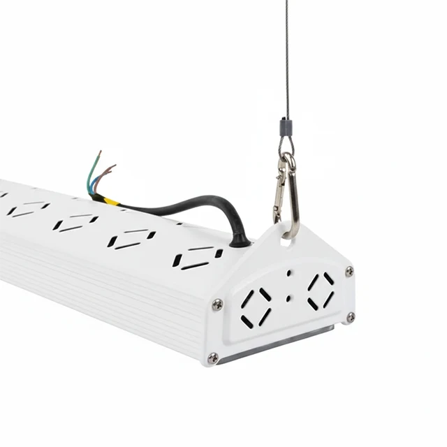 LED-Hallenleuchte, linear, 200 W, 24000 lm, 5000 K (neutralweiß), IP65, EPISTAR LED, weiß