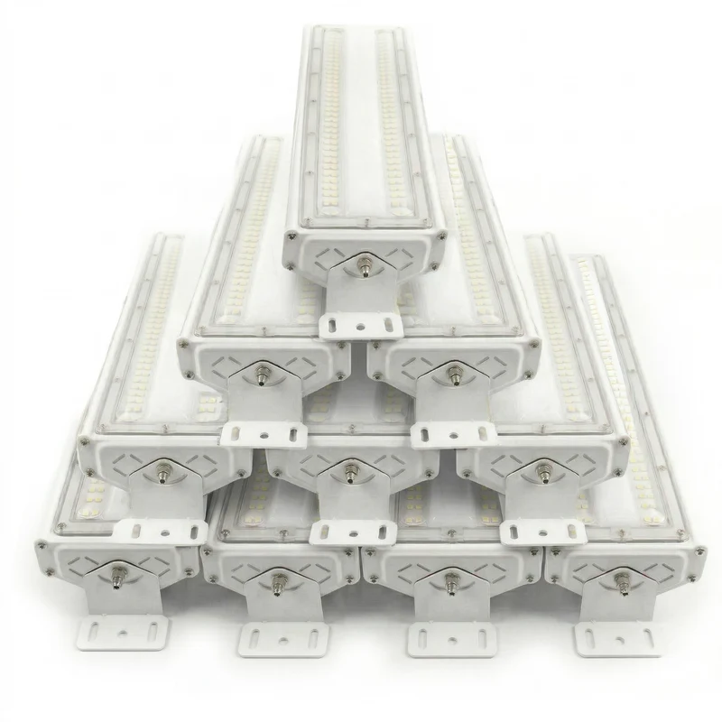 LED-Hallenleuchte, linear, 50 W, 6000 lm, 5000 K (neutralweiß), IP65, EPISTAR LED, weiß