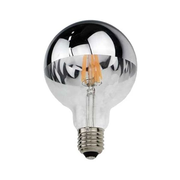 LED-Filament Leuchtmittel, halb-silber, 4 W, 2700 K, E27