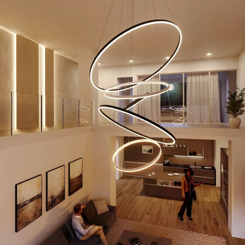 s.luce LED Ring Hängeleuchte Ø 60cm