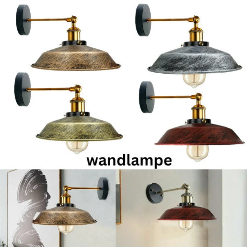 Industrial Wandleuchten Metall-Design Wandlampe ~3537