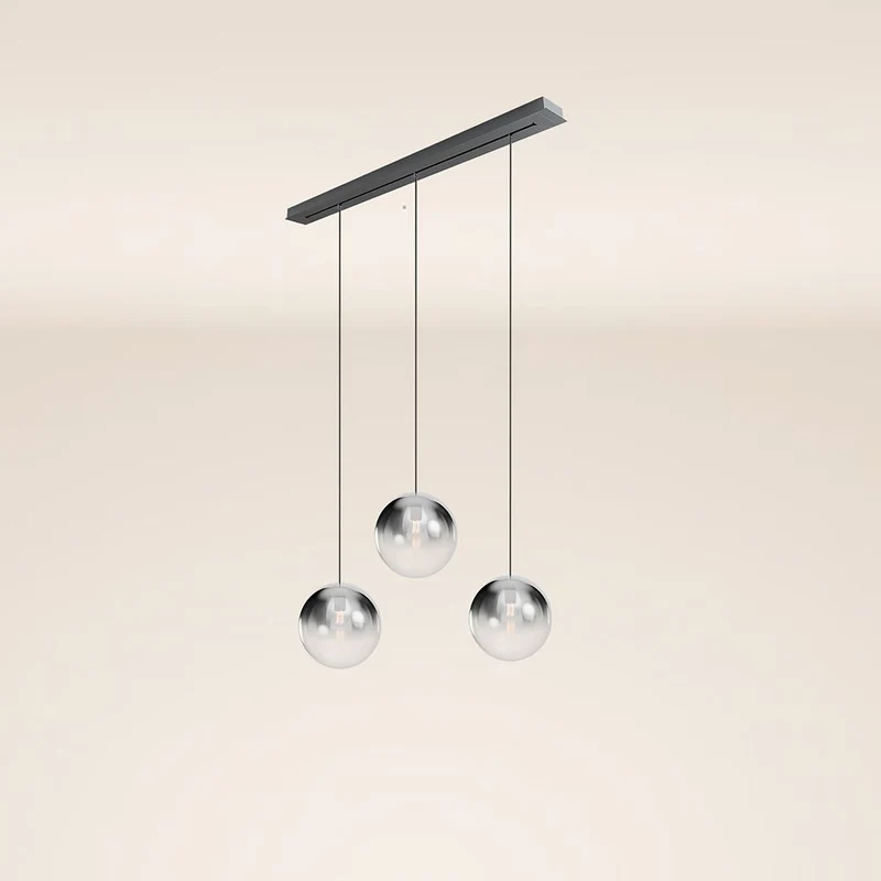 s.luce Orb 3-flammig Ø 30 Esstisch-Pendelleuchte 120cm