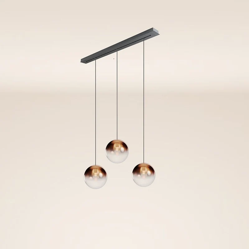 s.luce Orb 3-flammig Ø 30 Esstisch-Pendelleuchte 120cm