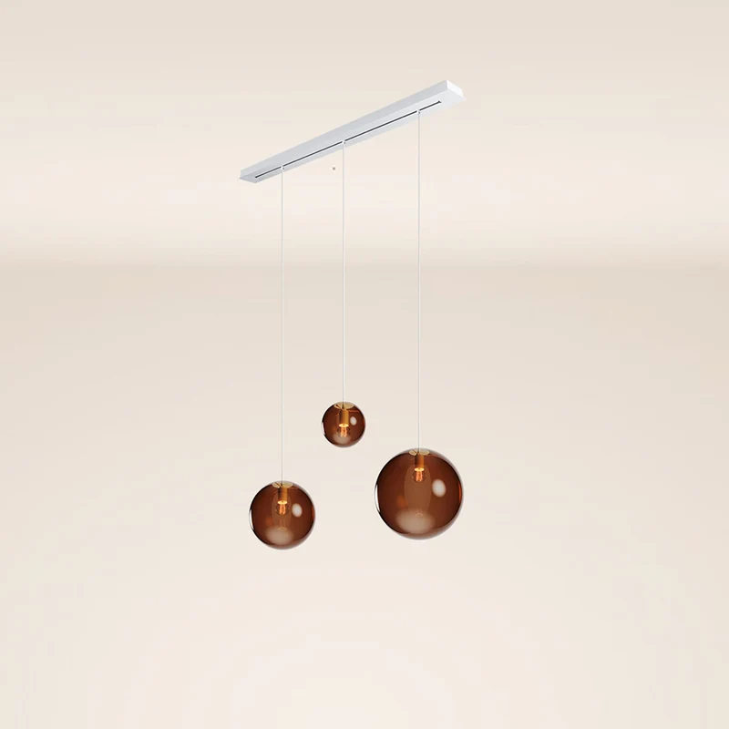 s.luce Orb 3-flammig Ø 30 Esstisch-Pendelleuchte 120cm