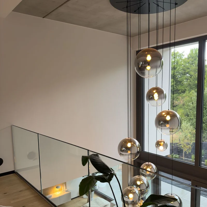 s.luce Orb Galerielampe 8-flammig Modular