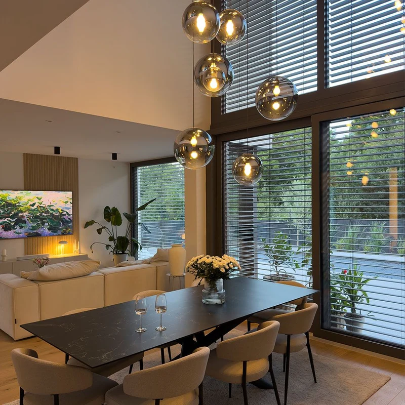 s.luce Orb Galerielampe 8-flammig Modular