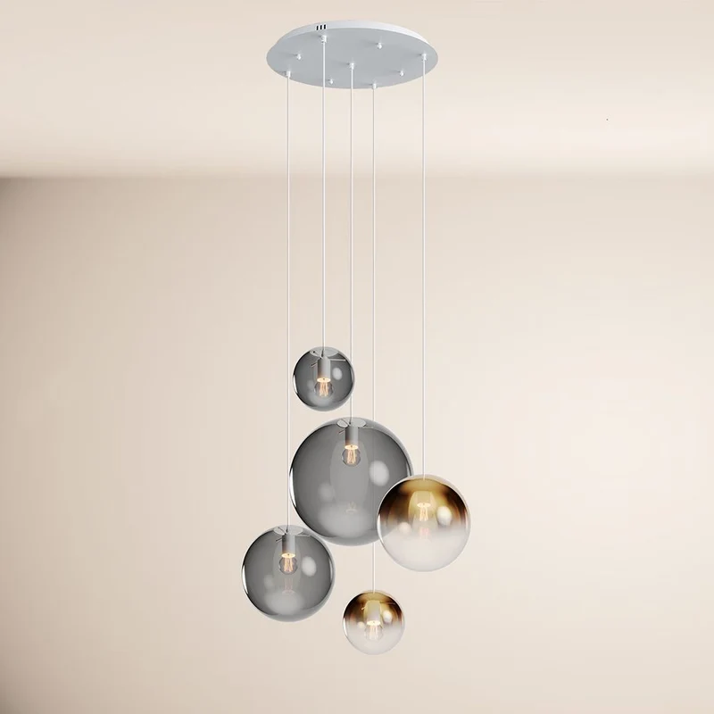 s.luce Orb 5-flammige Galerielampe Modular