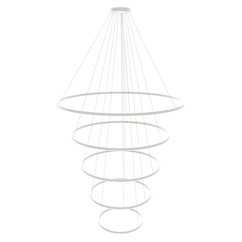 s.luce LED Ring Pendelleuchte 5-flammig Zentrisch