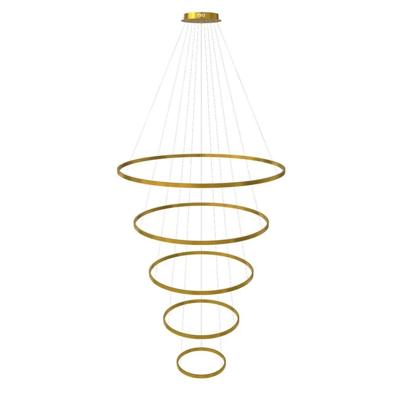 s.luce LED Ring Pendelleuchte 5-flammig Zentrisch