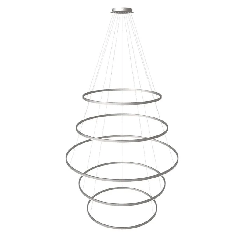 s.luce LED Ring Pendelleuchte 5-flammig Zentrisch