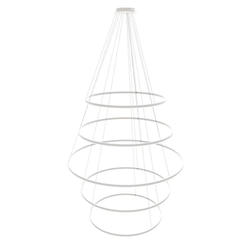 s.luce LED Ring Pendelleuchte 5-flammig Zentrisch