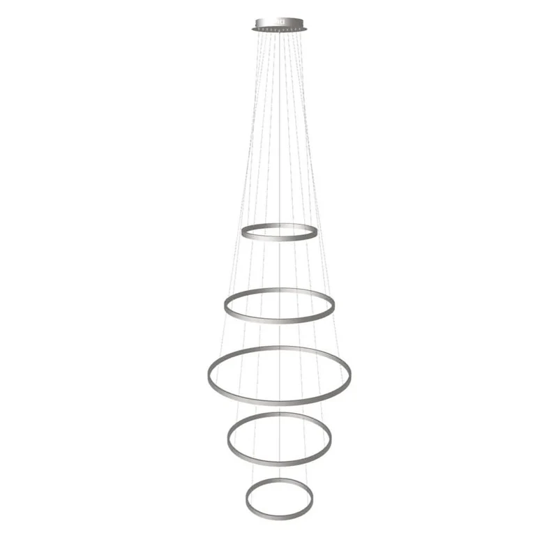 s.luce LED Ring Pendelleuchte 5-flammig Zentrisch