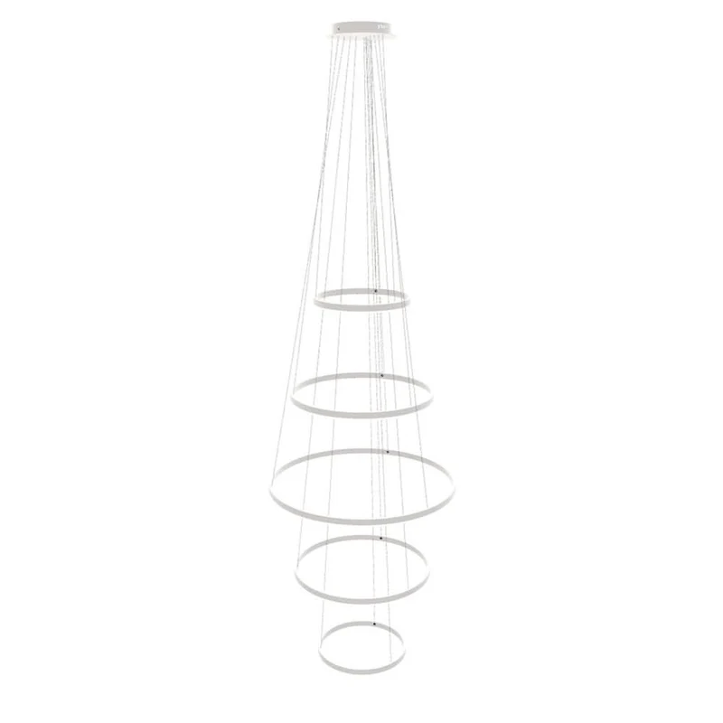s.luce LED Ring Pendelleuchte 5-flammig Zentrisch
