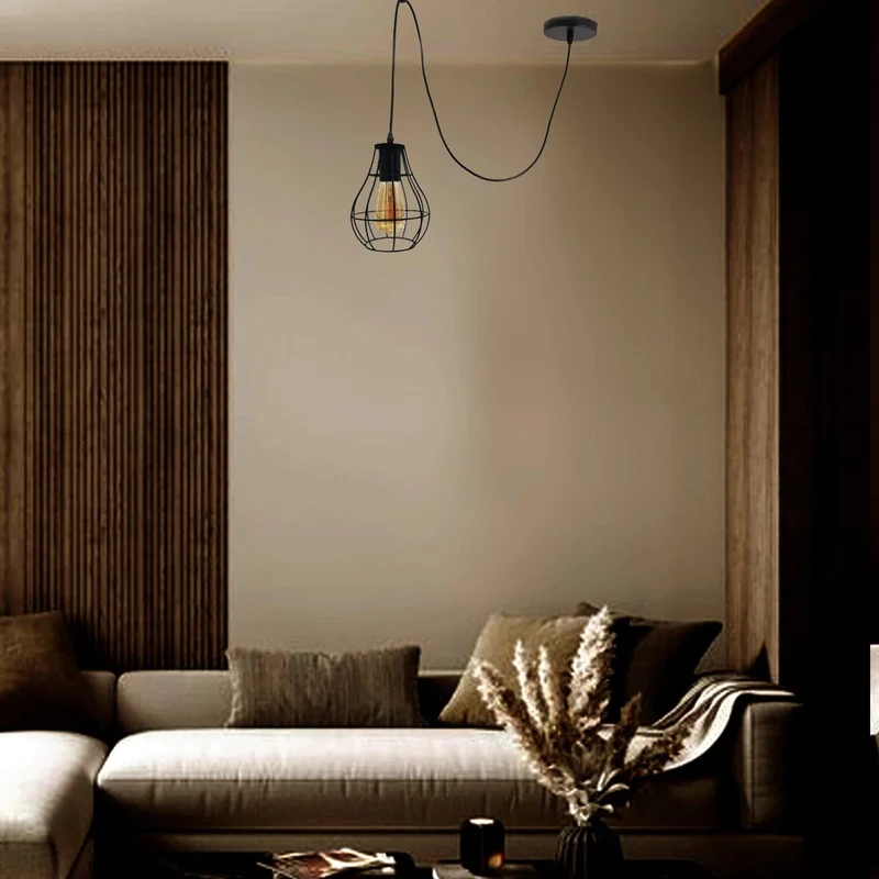 Industrielle Vintage-LED-Pendelleuchte~3468