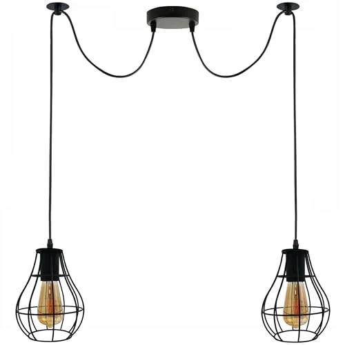 Industrielle Vintage-LED-Pendelleuchte~3468