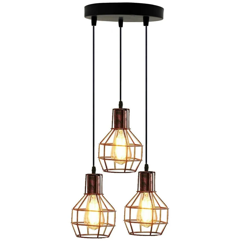 Industrielle Vintage-Deckenleuchte~3466